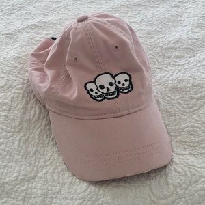 NWT AE pink skull baseball hat